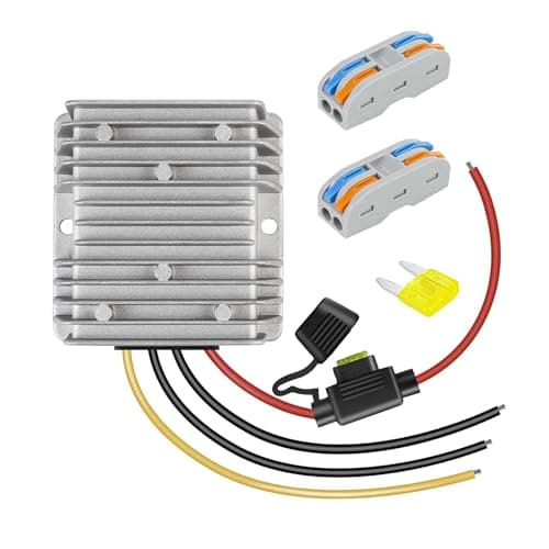 VOLRANTISE DC 48V to 12V 20A Voltage Converter Step Down Regulator Buck Reducer Power Converter Waterproof Module Transformer for LED Golf Cart (30V~60V to 12V 20A)