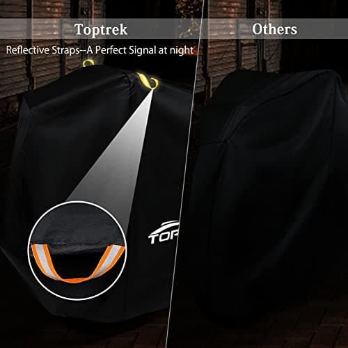 Toptrek Bike Cover, Bike Covers for Outside Storage 210T Outdoor Waterproof — view 5
