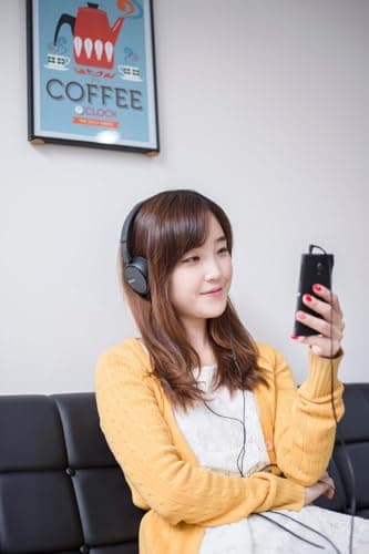 Sony MDR-ZX110AP Wired Overhead Headphones with Microphone, Neodymium Dynamic Drivers, Swivel Fold Design - Black — view 2