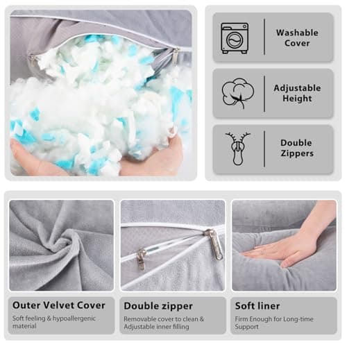 Chilling Home Pregnancy Pillows, Memory Foam U Shaped Maternity Pillow — view 5