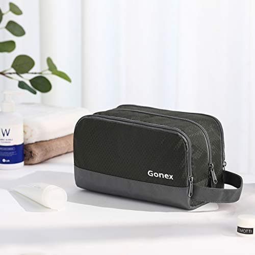 Gonex Men's Toiletry Bag, Water-Resistant Nylon Travel Wash Shower Bag — view 6