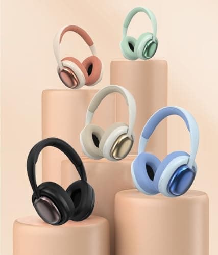Wireless Bluetooth 5.3 Stereo Hanging Headphones, HiFi Intelligent Intelligent Noise Reduction Earphones, with Microphone and 12 Hour Playtime Bluetooth Headphones, Suitable for Sports Travel (Green) — view 6