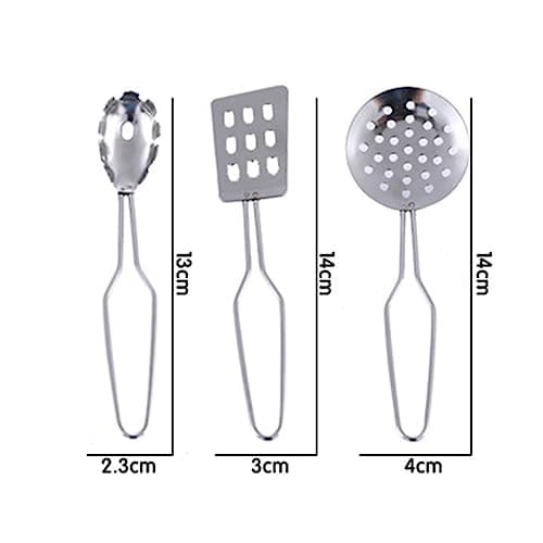 25Pcs Pretend Kitchen Cookware Set Stainless Steel Kids Pots and Pans Playset With Cooking Utensils - Mini Play Kitchen Accessories for Toddlers - Christmas New Year Holiday Birthday Gifts — view 5