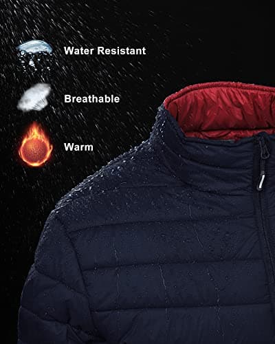 33,000ft Men's Puffer Jacket Packable Water resistant Quilted Jacket — view 4