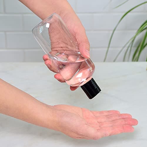 Youngever 10 Pack 250ML Empty Squeeze Containers with Disc Cap, Plastic Bottles with Flip Cap, Refillable Cosmetic Squeeze Containers — view 5