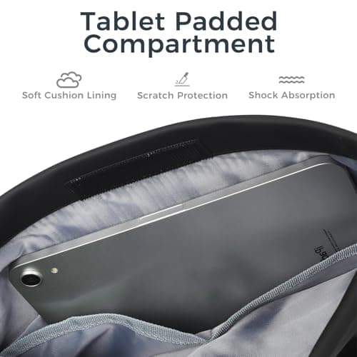 POCDUORG Electronics Organizer Sling Bag for Men & Women, Waterproof Tech Crossbody Bag for 13" Laptop & 11" iPad, Travel EDC Shoulder Bag with Magnetic Buckle (11" Tablet Size) — view 4
