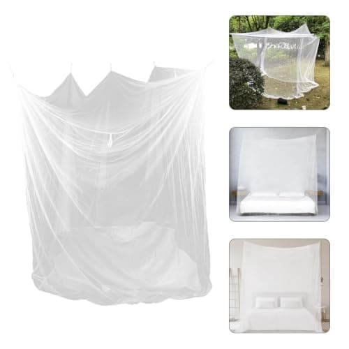 Healeved Portable Folding Bed Lightweight Polyester Mesh, Stainless Steel Frame and Canopy Mosquito Net Tent with Compact Folding Design for Outdoor Camping and Travel Hammock Use — view 6
