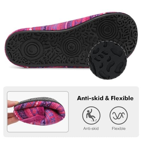 XIHALOOK Slippers for Women Men Cozy House Shoes Slip on Indoor Barefoot — view 5
