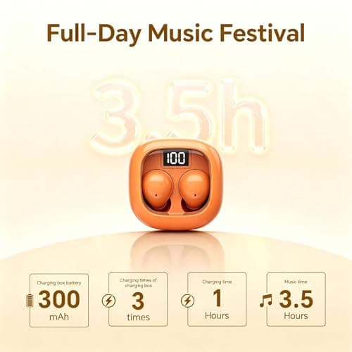 Small Invisible Earbuds Mini Earphones Wireless Sleep In Ear Buds Bluetooth — view 4