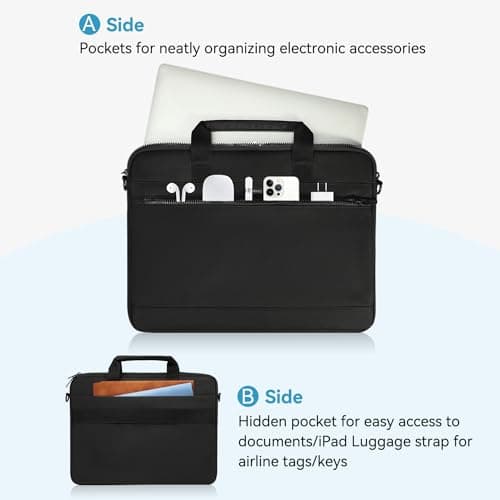 LANDICI 360°Protective Laptop Bag 15.6 Inch with Shoulder Strap — view 3