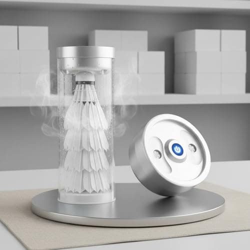 Baoblaze Badminton Humidifier Shuttlecock Steamer Mist Device Feather Conditioner Cork Moisturizer USB C Rechargeable suitable for maintenance travel, M — view 2