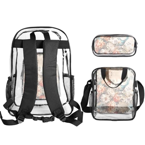 WZYCWB hummingbird Patterned backpack set (lunch bag and pencil case) | Perfect for school, work, business trips, and travel. — view 2