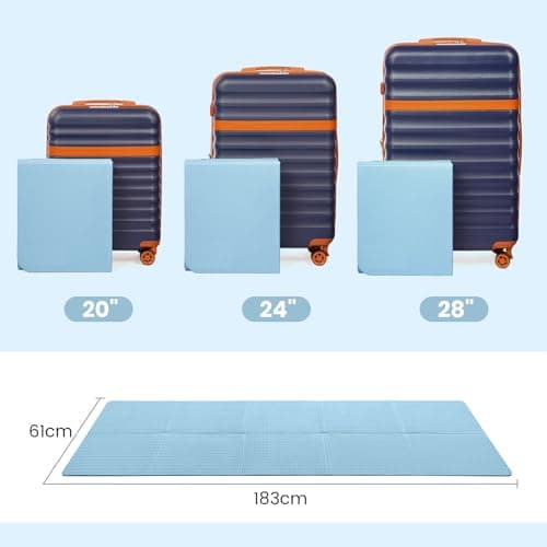 Good Nite Yoga Mats TPE Folding Yoga Mat Non-Slip Portable Gymnastics Pilates Travel 183 x 61 x 0.6 cm Blue — view 4