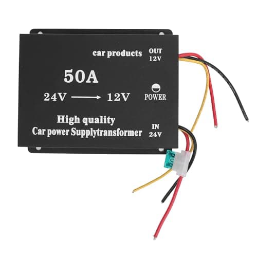 UPALDHOU 24V to 12V DC Voltage Converter, Metal Power Voltage Regulator Reducer 600W with Dual Fans, Full Bridge Design, Multi Protection for Cars Trucks RVs SUVs Buses (50A) — view 6