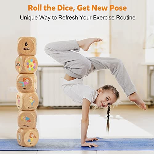 Homotte Wooden Yoga Dice Set for Kids — view 6