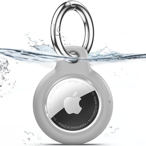 TNSNK for AirTag Holder Keyring, 1 Pack,Gray