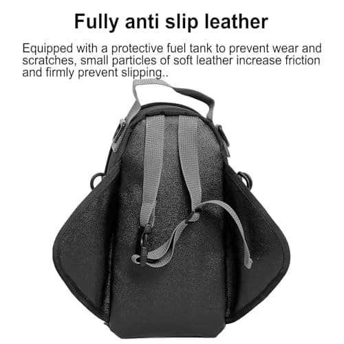 Motorcycle Tank Bag - Motorbike Bag with Bigger Window, Waterproof Magnetic Storage with Clear Pocket | Motorcycle Traveling Accessory for Phone Navigation GPS Travel Riding Gearss — view 6