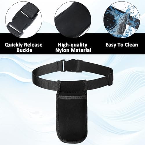 Thinp Massage Bottle Bag, Massage Therapist Bag with Adjustable Belt Professional Massages Oil Bags Belt Single Bottle Lotion Waist Holder Organizer for Beauty Salons, Physiotherapists, Spas — view 3