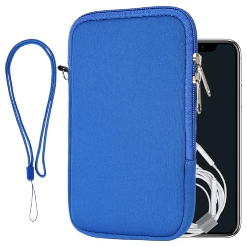 AOOSA Phone Sock, Universal Neoprene Shockproof Pouch Sleeve Case, Blue