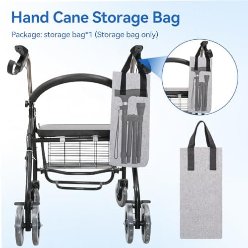 Foldable Cane Storage Bag, Water-Resistant Walking Cane Travel Pouch — view 6