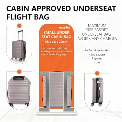Underseat Travel Case, Silver, 45x36x20cm — view 4