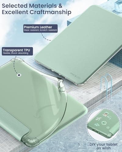 MoKo Case for 6" Kindle Basic 11th Generation (2024/2022), Agave Green — view 4