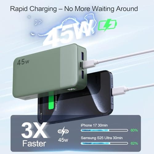 NOBIS 45W Power Bank Fast Charging 20000mAh Portable Charger — view 2
