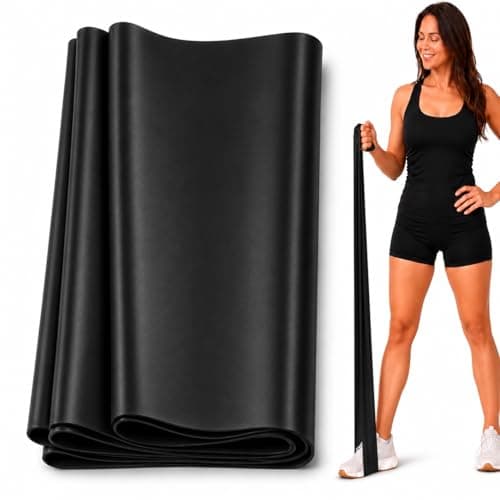 Physioworx Resistance Band Women X Heavy, Flat Exercise Bands 1.2m Black