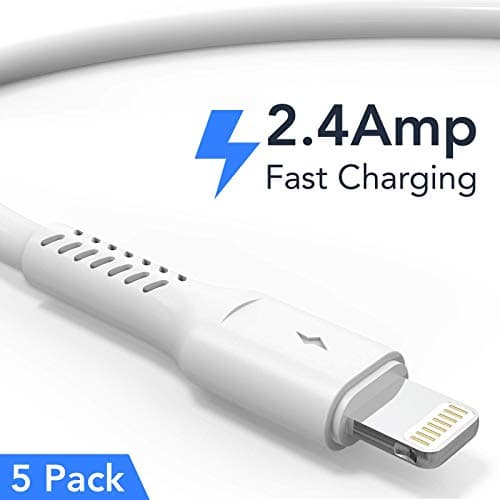 30cm iPhone Charger Cable Short, 5 Pack USB A to Lightning Cord Fast Charging Lead for Charging Stations Compatible with Apple iPhone 12 11 Pro Max Xs 8 7 6 5 Plus, iPad Air/Mini — view 2