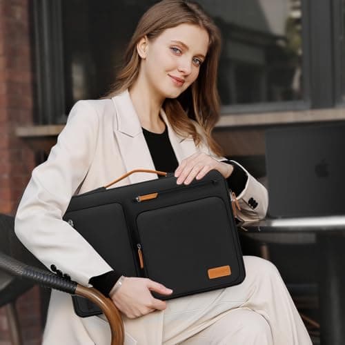 MOSISO 360 Protective Laptop Case 16 inch with Soft Lining, Black — view 6