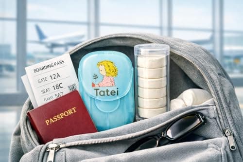 Travel Hygiene Kit – Soap in Sheets + Compressed Towels – Portable Set for Travel and Bag — view 2