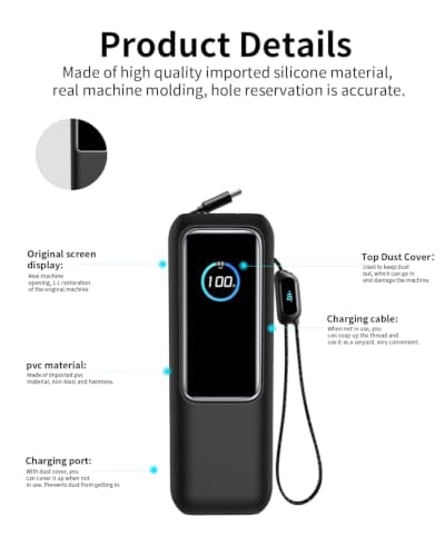 toergy Silicone Case for Anker 25000mAh 165W Power Bank, Protective Cover — view 2