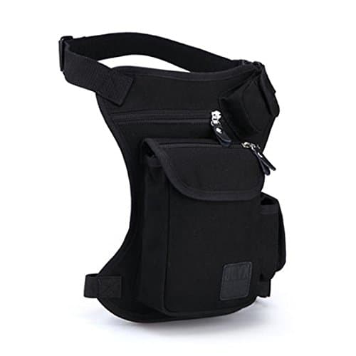 Canvas Drop Leg Bag Hiking Waist Pack for Men Women Outdoor Travel Sports Tactical Military Motorcycle Bike Cycling Riding Thigh Fanny Pouch — view 2