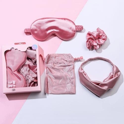 Satin Beauty Sleep Set for Women(4pcs Rose Gold) — view 5