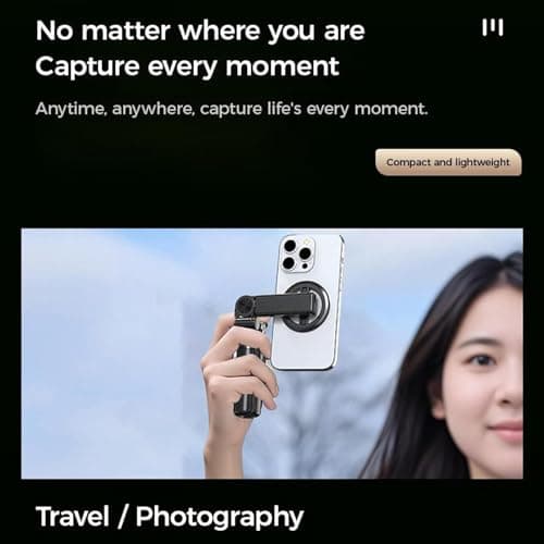 4-in-1 Multifunctional Magnetic Selfie Stick, 2025 New 360° Rotation Phone Tripod with Wireless Remote for iPhone & Android, Phone Stand for Video Recording & Vlogging - Portable Travel — view 6