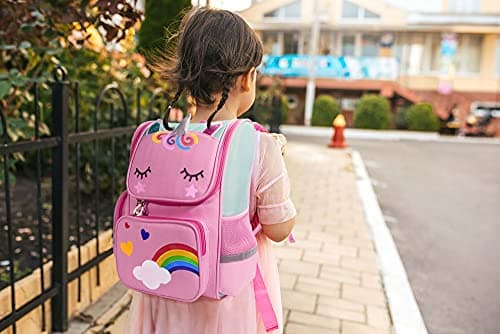 Tusundong Unicorn backpack for girls,School bags for girls,Kids school bag,Cute pink bags for girl,Kids Bookbag for Elementary,Children's backpacks — view 2