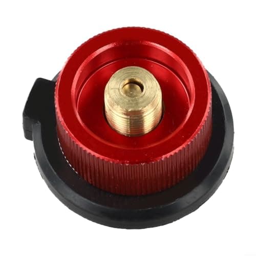Butane Gas Adapter for Long Canister Camping Stove Red — view 5