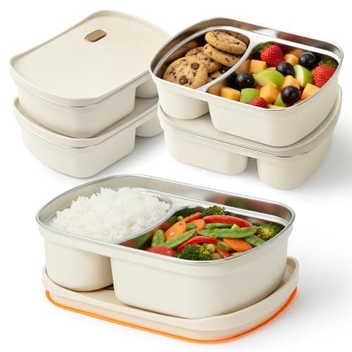 A1DIEE Stainless Steel Containers with Lids 2PCS Leakproof