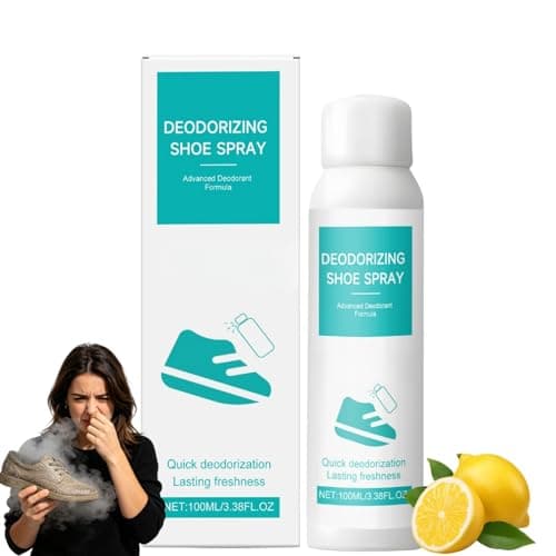 Powerful Shoe Deodorizer Spray & Odor Eliminator, Fast-Acting Foot Deodorant for Smelly Feet, Long-Lasting & Versatile Shoe Freshener & Deodoriser, Smelly Shoes Odor Remover & Foot Smell Treatment