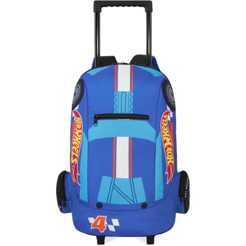 Get Trend Hot Wheels Boys 3D Trolley Bag, Backpack for Travel and School