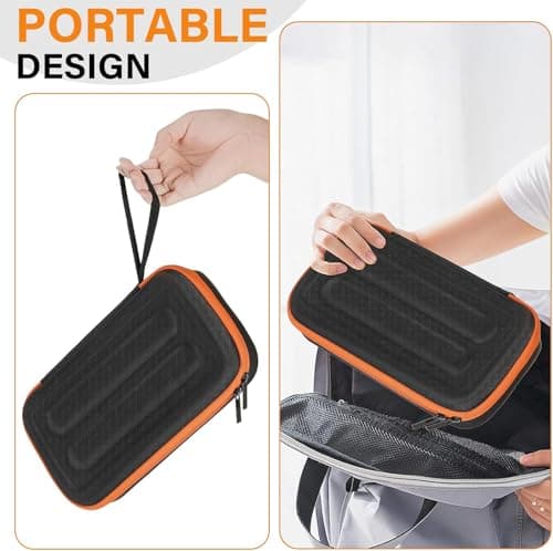 Wireless Microphone Case Compatible with JBL PartyBox Wireless Mic - 2X Digital Wireless Microphones,Protable Mic Travel Bag Storage Box for Receivers, Adapters, AA Batteries,Charger (Box Only) — view 6