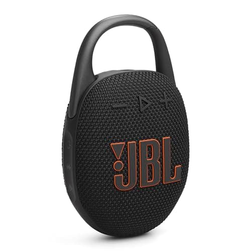 JBL Clip 5 Ultra-Portable Bluetooth Speaker with Integrated Carabiner, Big JBL Pro Sound, PlaytimeBoost, Waterproof Design and 12-Hour Playtime, Black