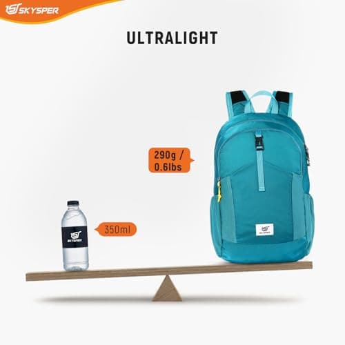 SKYSPER Lightweight Travel Backpack Anti-Theft RFID Foldable Daysack for Women Men, 20L Small Hiking Daypack Packable Rucksack — view 4