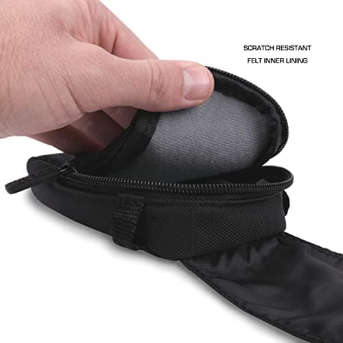 USA Gear Digital Camera Case Compatible with Canon G7x Mark ii, Nikon Coolpix, Canon Elph 190, PowerShot and More - Small Camera Bag Travel Case with Shoulder Strap, Belt Loop and SD Card Pocket — view 5