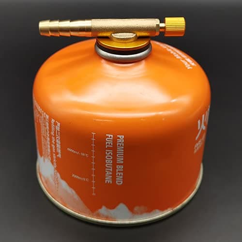 Valve Caps Camping Gas Refill Adapter Universal Brass Stove Burners Switching Valve Regulator for Outdoor Camping — view 5