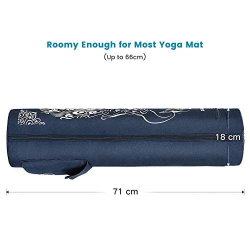 Gonex Yoga Mat Bag, Full-Zip Mat Carrier, Dark Blue — view 4