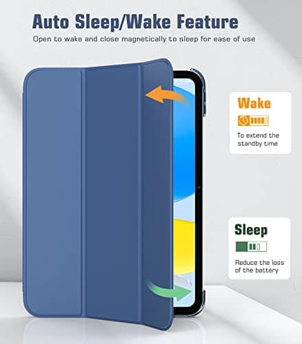 TiMOVO Case for iPad A16 11th Gen 11"/10th Gen 10.9", Abyss Blue — view 5