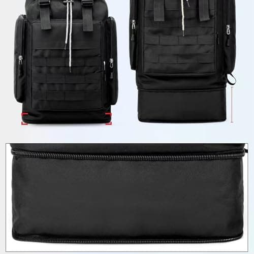 Lawaia Hiking Rucksack 70L Travel Waterproof Camping Bag Molle Backpack Tactical Package Large Survival Sports and Outdoor Expandable Weekend Festival Luggage Fishing for Men and Women — view 4