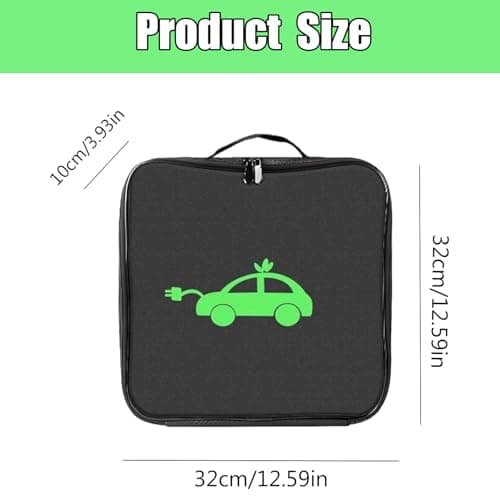 BOFYTR EV Charging Cable Bag, Electric Car Charger Cable Storage Bag, Portable Car Storage Organiser for Daily Commutes and Road Trips, Compact 32x32 Cm Design — view 2
