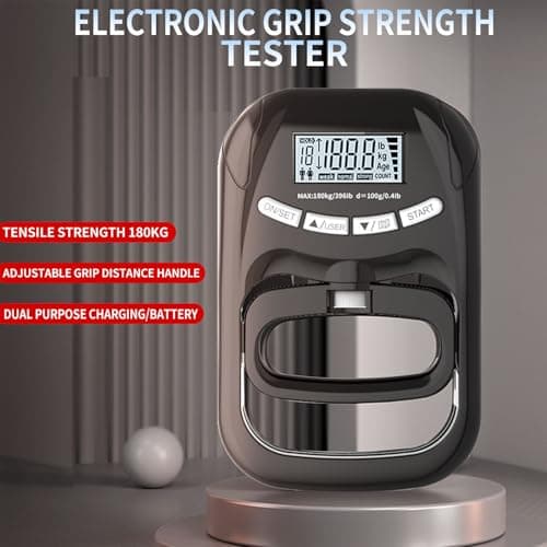 Hand Grip Dynamometer 396lbs Rechargeable Digital Display — view 4